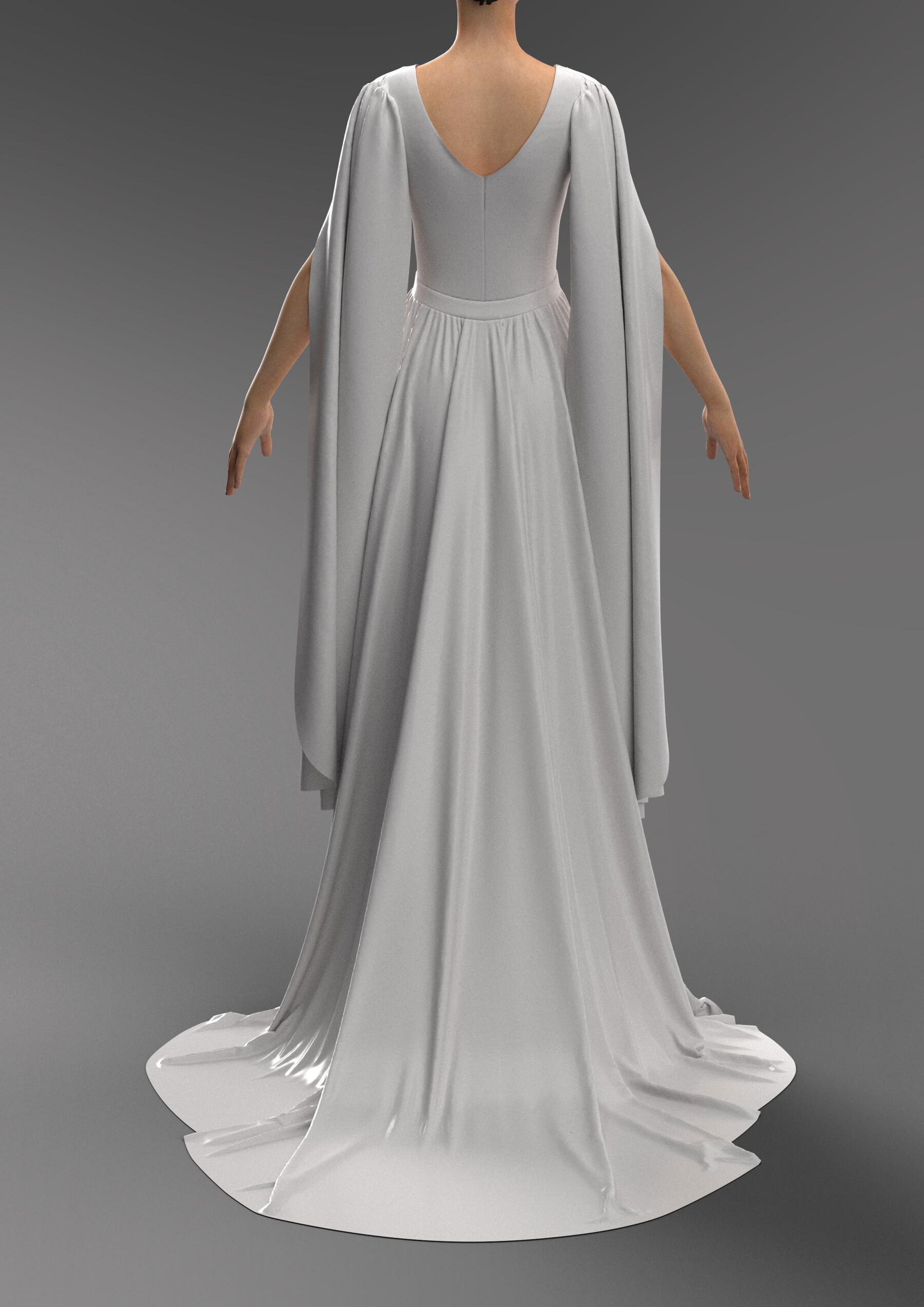 ArtStation - Formal Long Dress No.1/ OBJ / FBX / ZPRJ | Resources