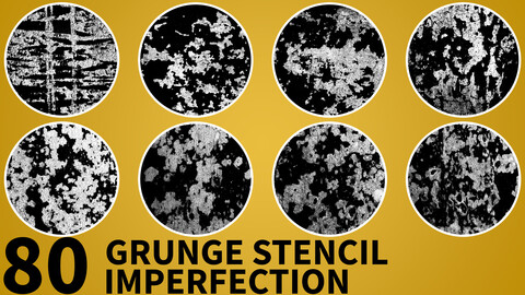 High Quality Useful Grunge Stencil Imperfection vol.17
