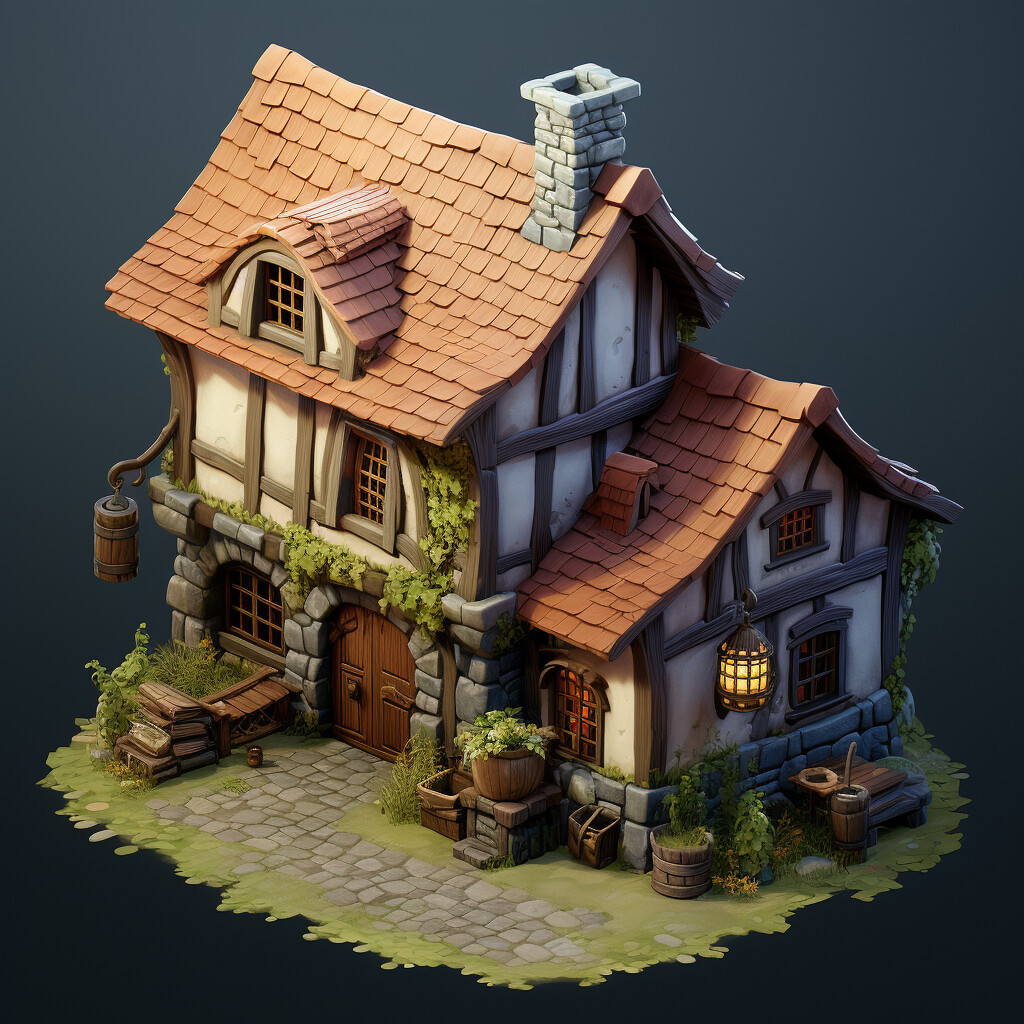 ArtStation - 67 FREE Ultra-HD Medieval Structures: Warehouses, Barracks ...