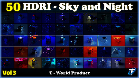 50 HDRI - Sky and Night (MEGA Bundle) - Vol 3