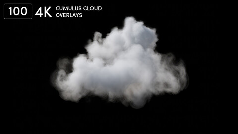 100 4K Cumulus Cloud Overlays