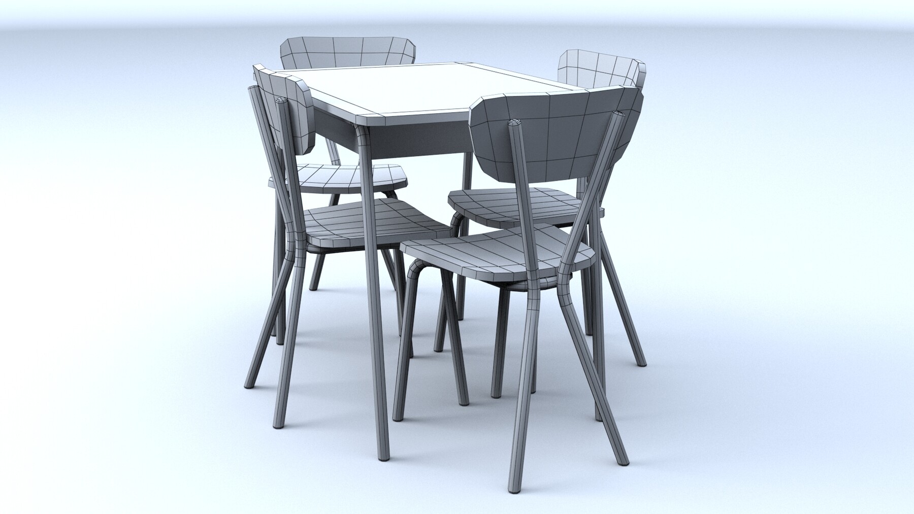 ArtStation Formica Table And Chairs Game Assets   File 