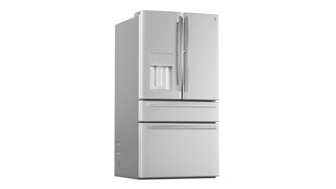 GE Profile French-Door Refrigerator PYE22KYNFS 3D Model