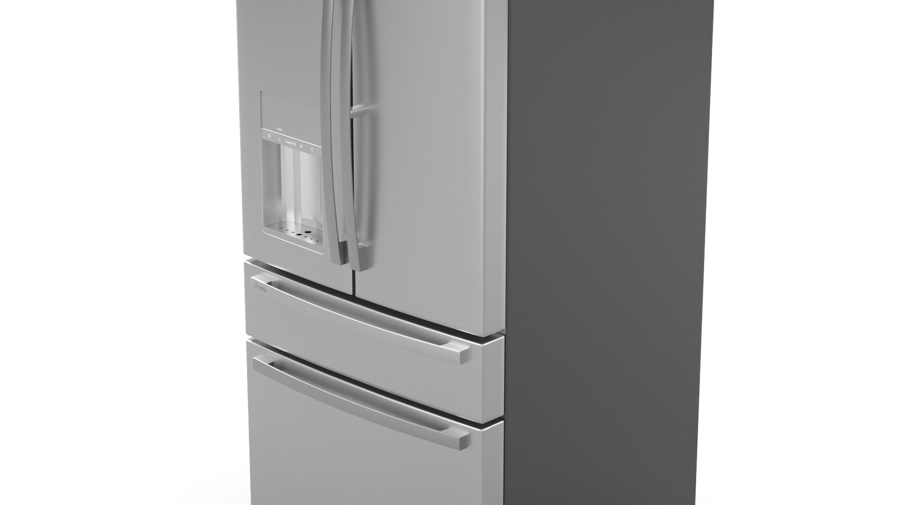 Ge Profile French-Door Refrigerator Pye22Kynfs 3D Model by 3dxin