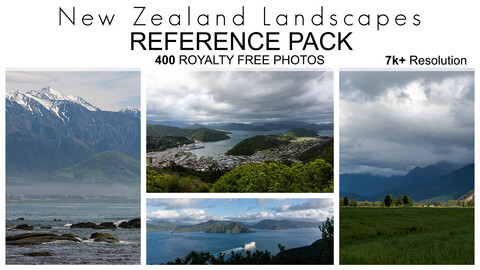 Reference Pack - New Zealand Landscapes - 400 Royalty Free Photos