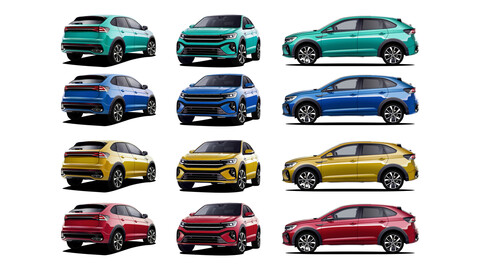 Vector illustration Suv Car Collection