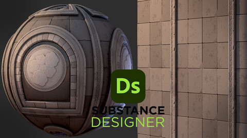 Stylized Crypt Wall - Substance 3D Designer