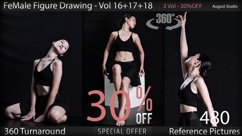 Female Figure Drawing - Vol 16 17 18 - Bundle - Reference Pictures