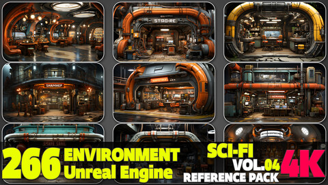 266 4K Sci-Fi Environment Reference Pack Vol.04