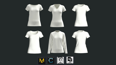 Girls 6 Types T-Shirt Pack