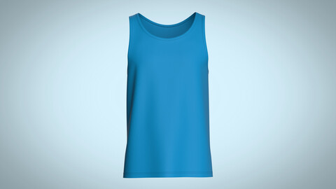 Mens Tank Tops-Single Color