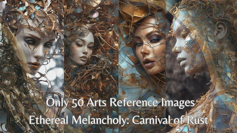 Ethereal Melancholy: Carnival of Rust | Only 50 Arts Reference Images