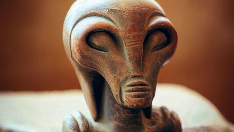 Ancient Alien Statue