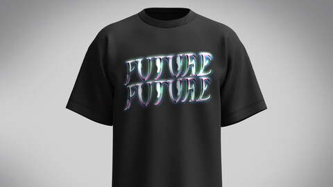 T-Shirt Future In Low Poly