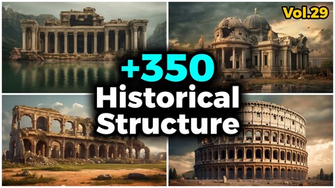 +350 Historical Structure Reference Images (4k)