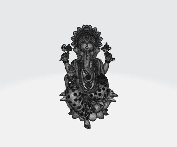 Artstation Ganesha 3d Print Model File3 Resources