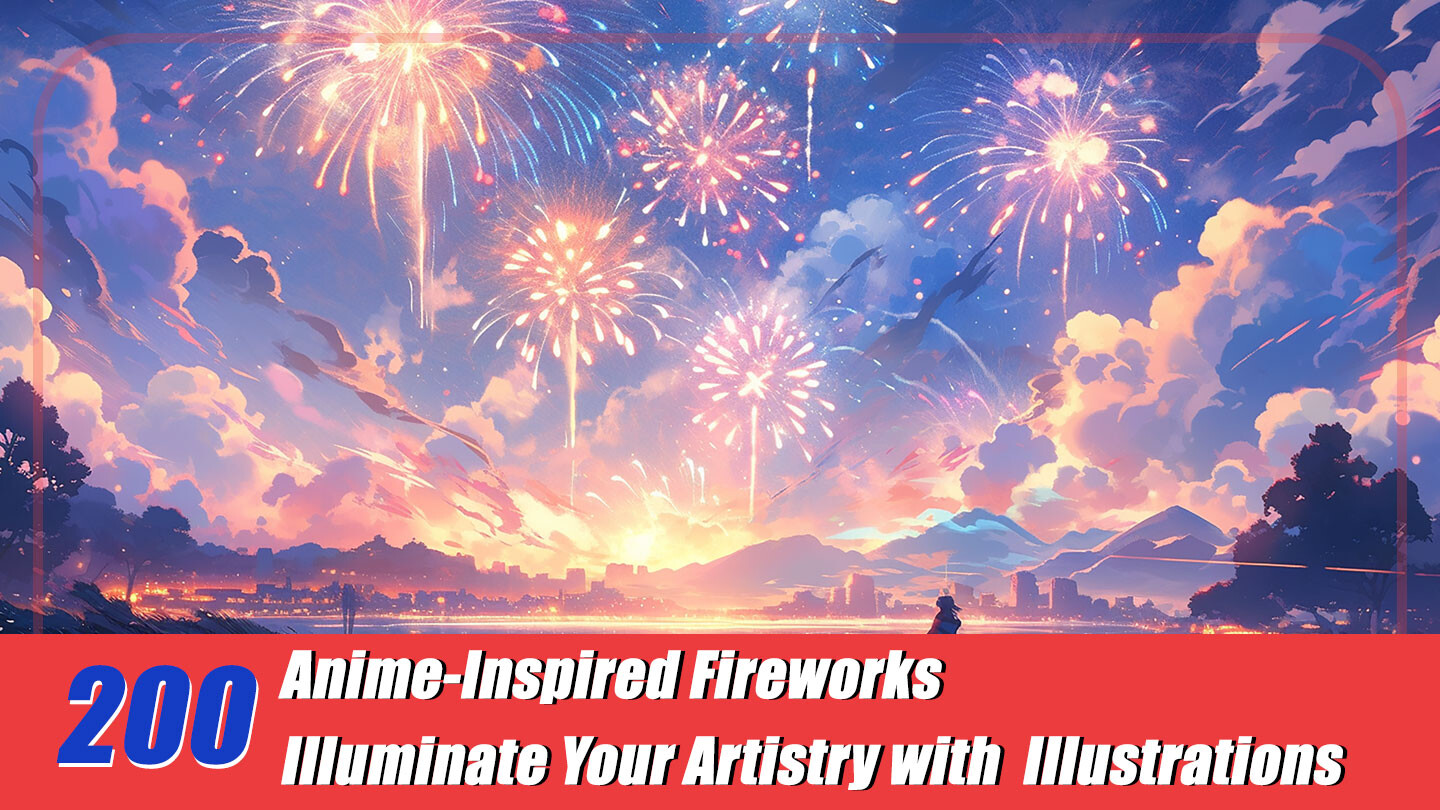 Premium AI Image | A colorful fireworks display with a sky background