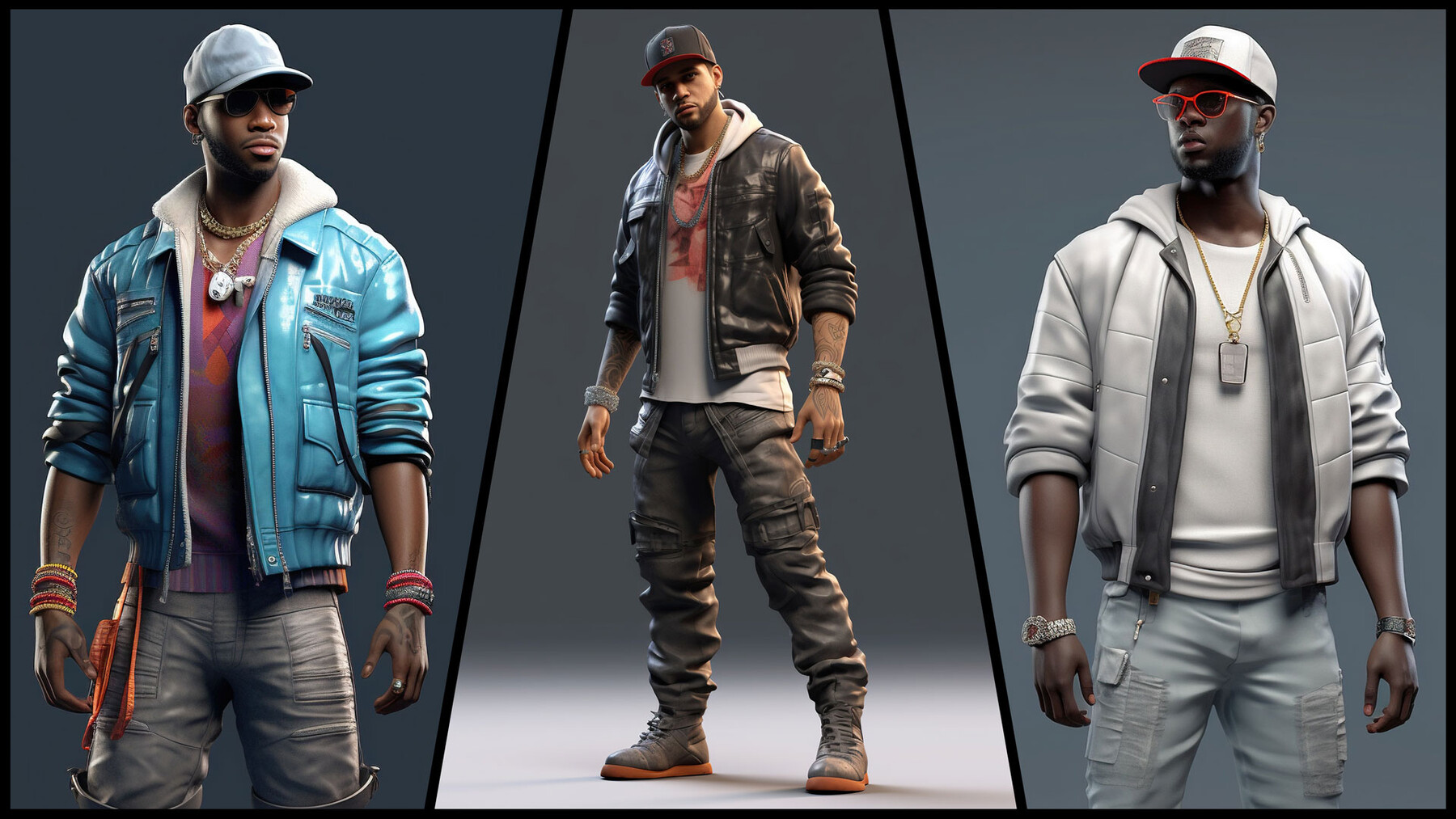 ArtStation - 300 Rapper Men Characters - 4K Reference Image Pack - Vol ...