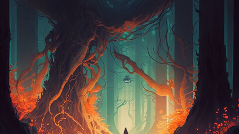 ArtStation - The Enchantment of a Magic Forest: A Digital Odyssey 5 ...