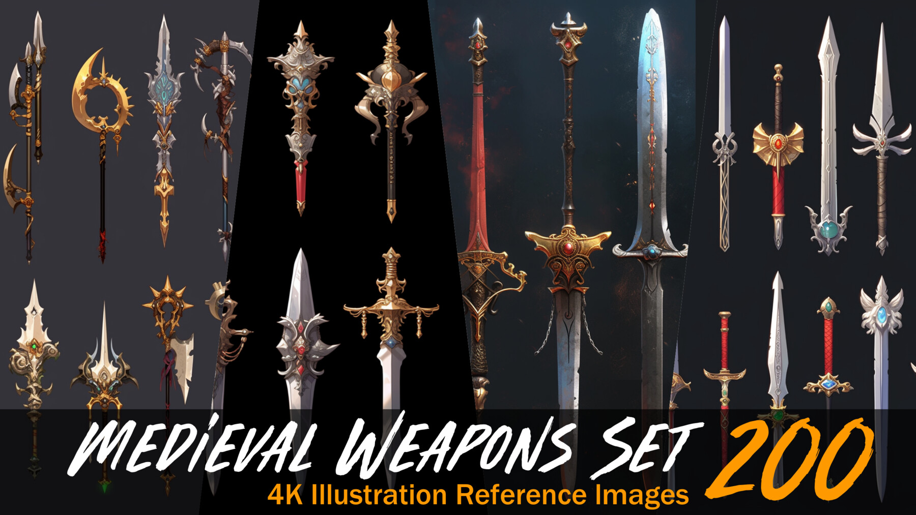 ArtStation - Medieval Weapons Set VOL.33 | 4K Reference Images | Artworks