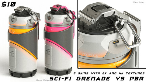 Sci-fi Grenade V9 PBR