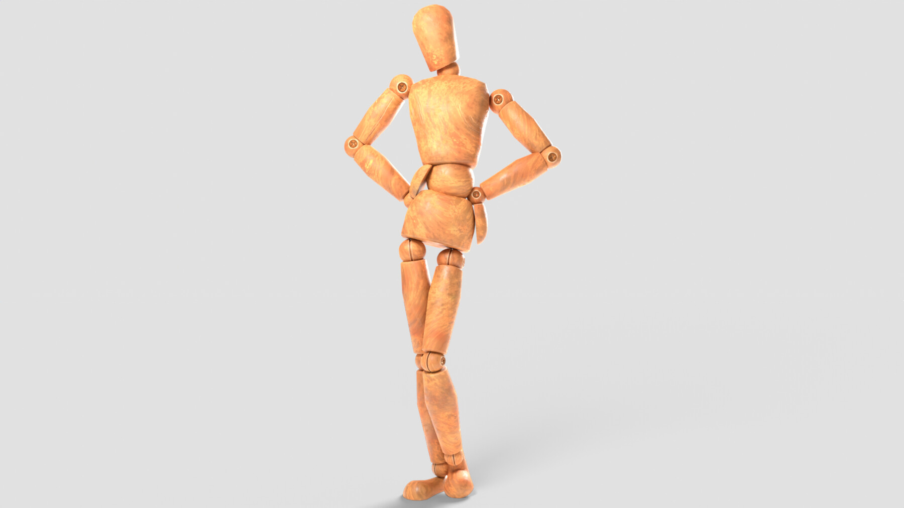 Wooden Mannequin Rigged