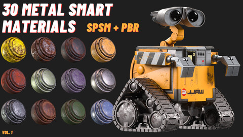 30 Metal Smart Materials vol. 1 + Video Tutorial