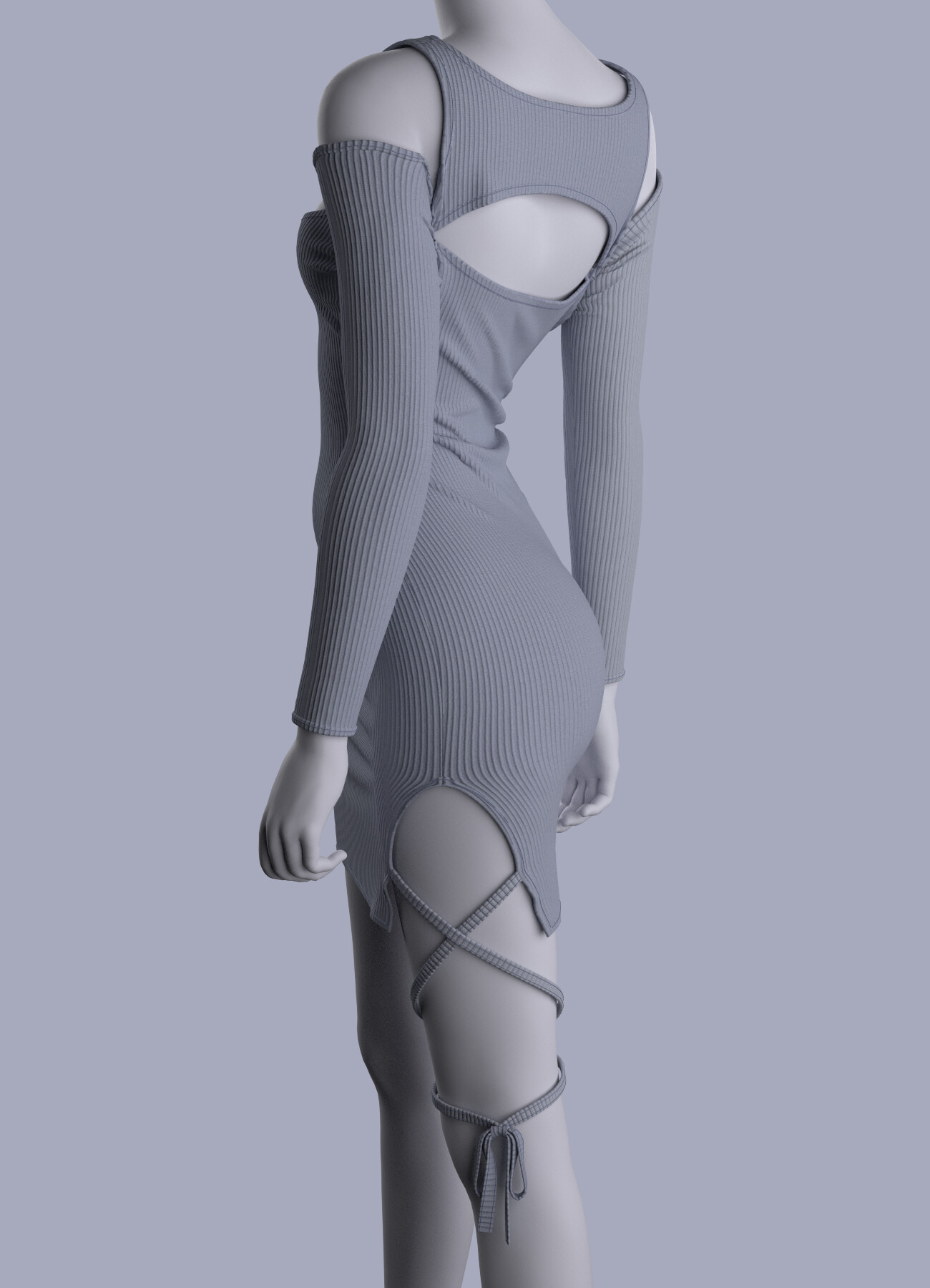 ArtStation - Cut out dress | Game Assets