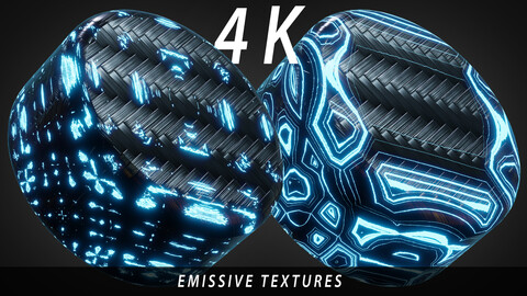 7 Seamless Emission Masks for 3D