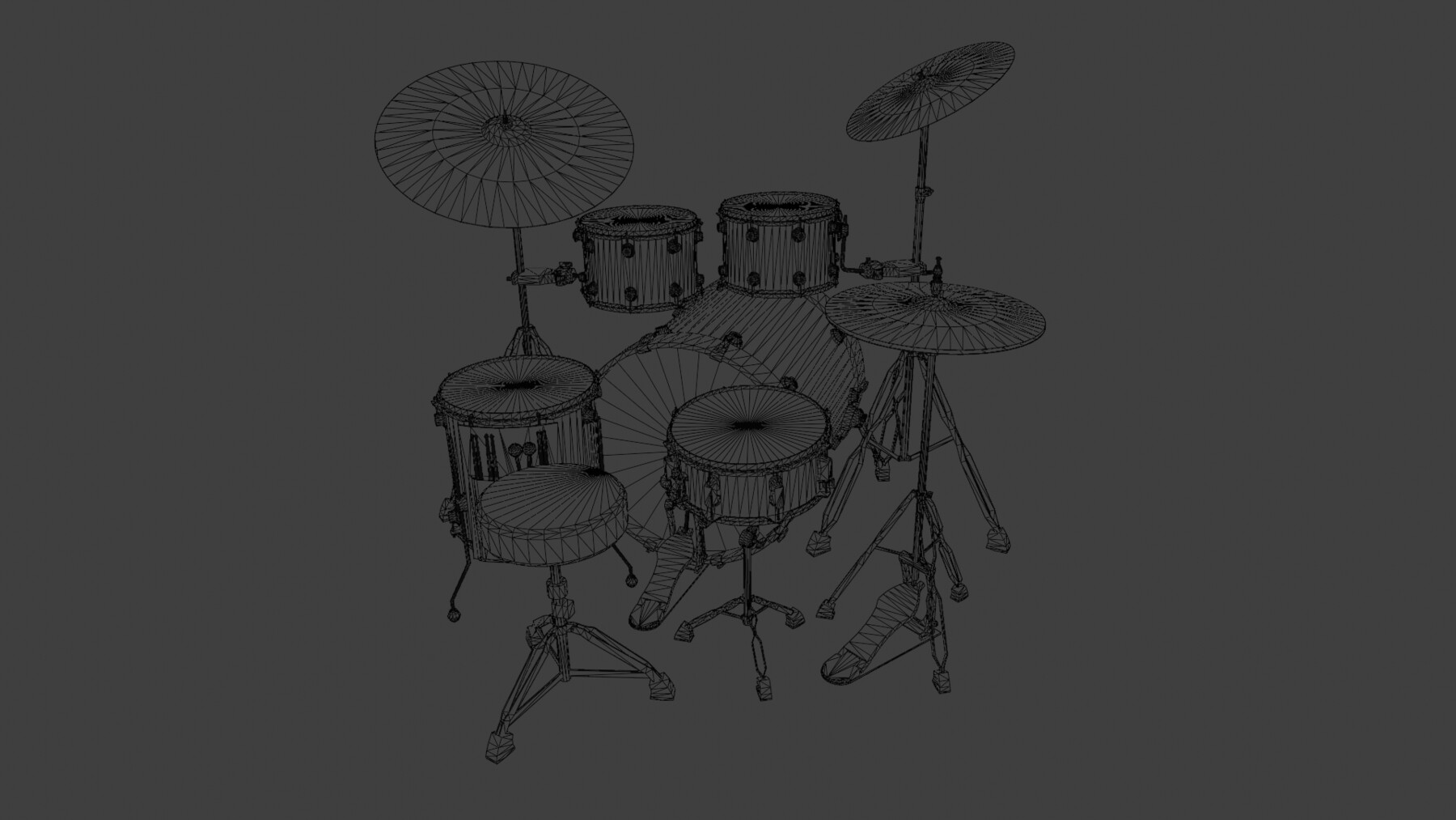 ArtStation - Drum kit 3D model | Game Assets