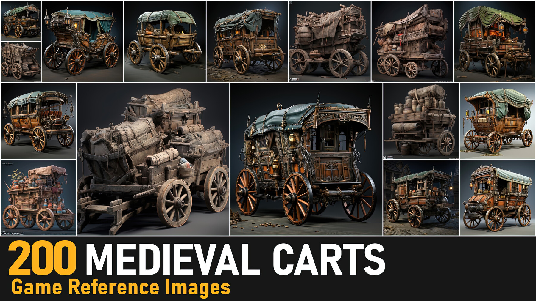 ArtStation - Medieval Carts VOL.10|4K Reference Images | Artworks