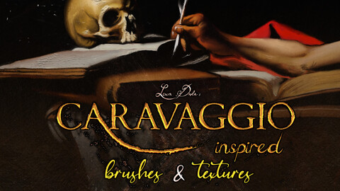 Caravaggio inspired brushes & textures. For Photoshop versions CS5+