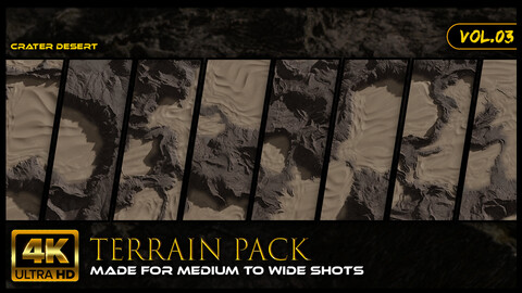 4K Terrain Heightmaps Pack Vol.03