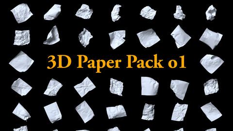 3D Paper Pack o1 - 112 models