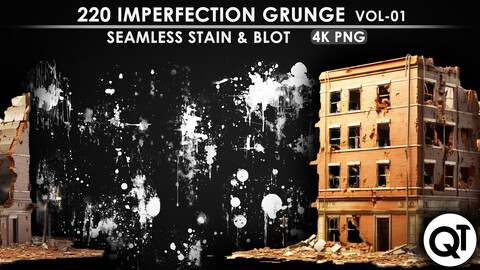 Imperfection Grunge VOL 01 - 220 Seamless Stain & Blot