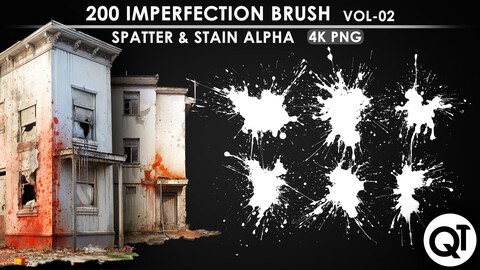 Imperfection Brush VOL 02 - 200 Spatter & Stain Alpha