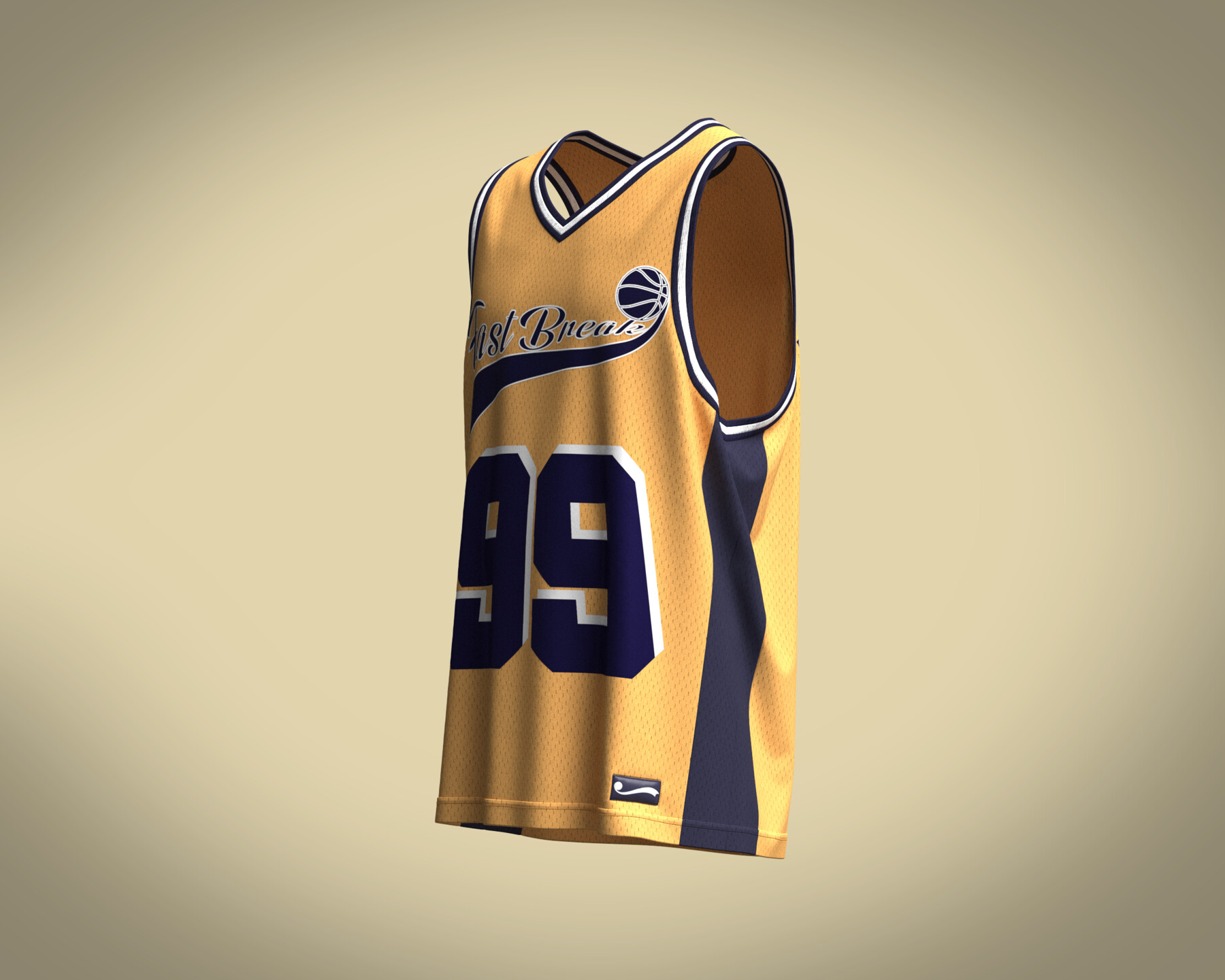 New concept Marvelous Clo3D Jersey Lakers 3D model