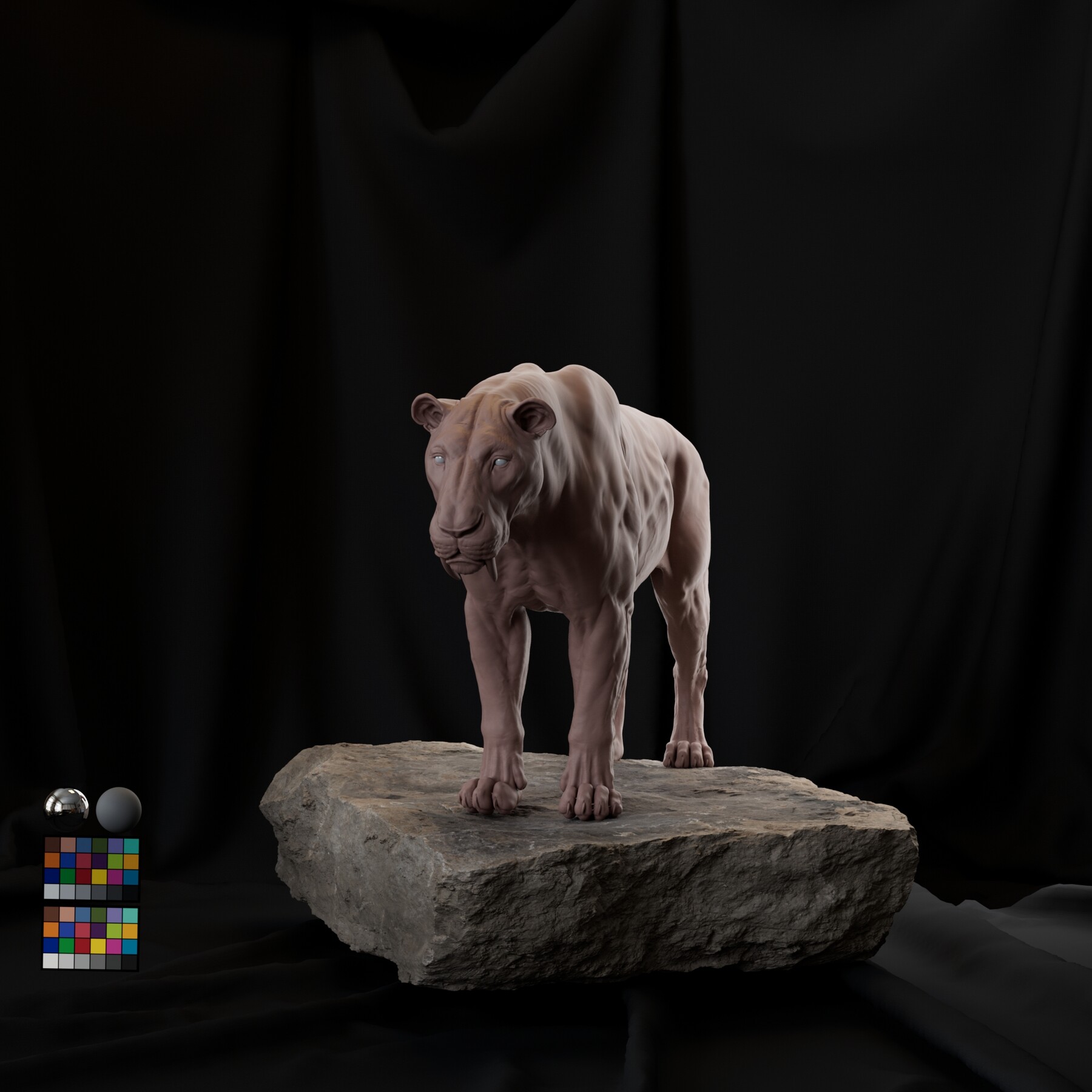 ArtStation - Sabertooth 3d Sculpt | Resources