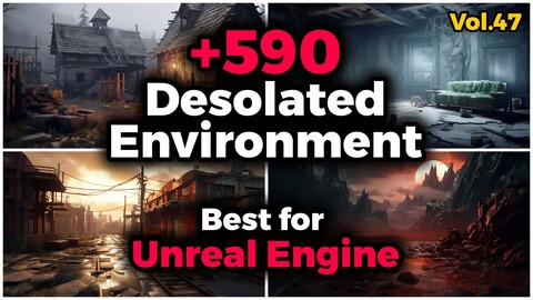 +590 Desolated Environment Concept (4k) | Vol_47