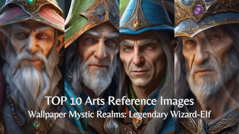 Mystic Realms: Legendary Wizard-Elf | TOP 10 Arts Wallpaper Reference Images