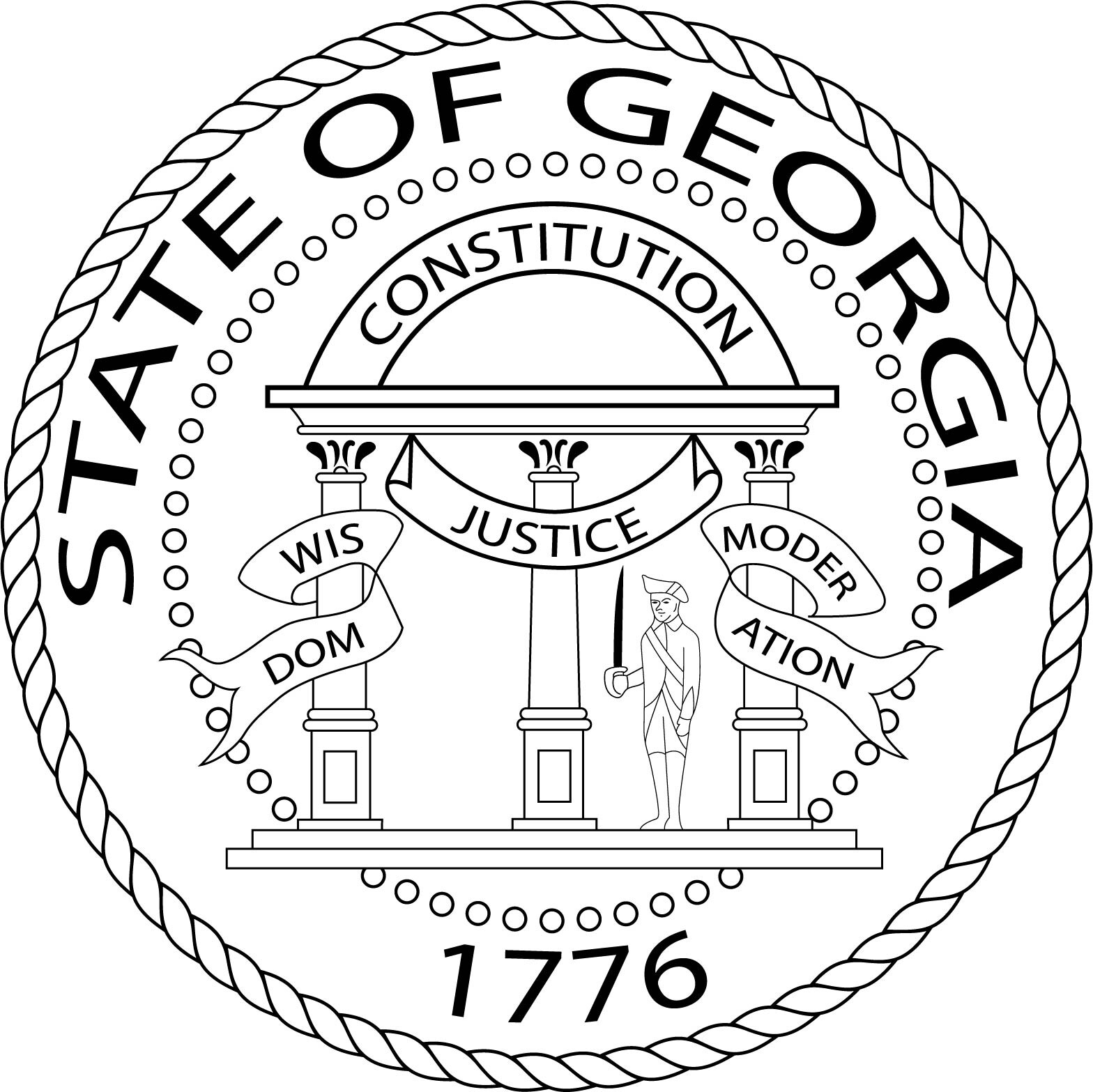 ArtStation - STATE OF GEORGIA CONSTITUTION DEPARTMENT BADGE VECTOR SVG ...