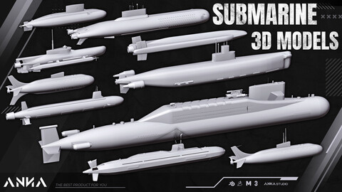Submarine 3D Models