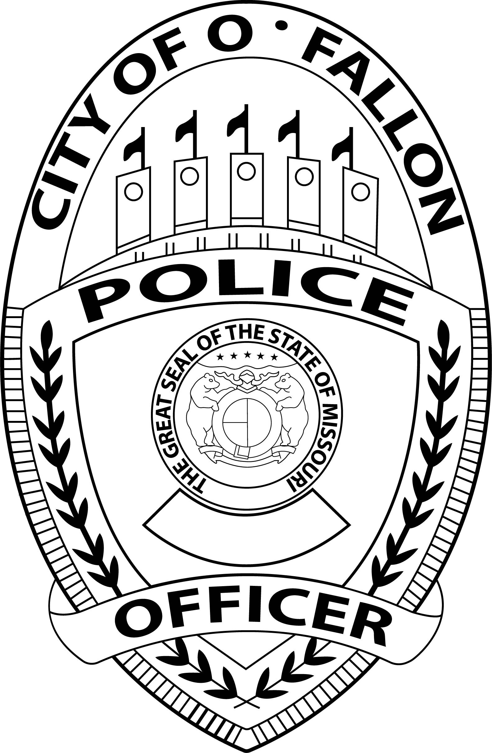 ArtStation - CITY OF O. FALLON POLICE OFFICER STATE OF MISSOURI BADGE ...