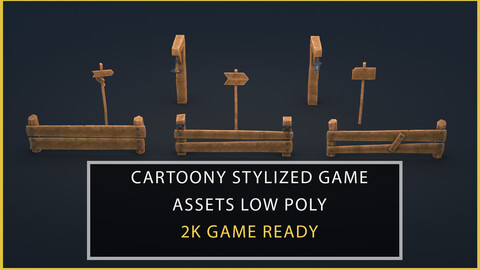 Stylized 3D Game Objects Pack - Hand Painted 3D assets