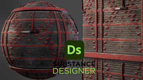 Stylized Reinforced Wall - Substance 3D Designer