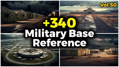 +340 Military Base Environment Reference Images (4k) | Vol_50