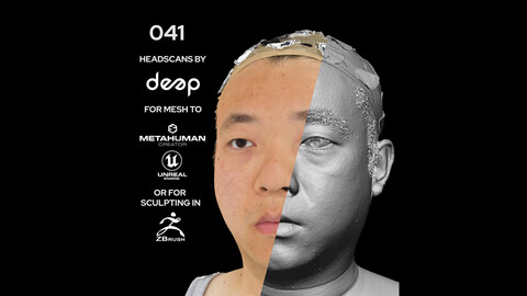 Asian Male 30s head scan 041