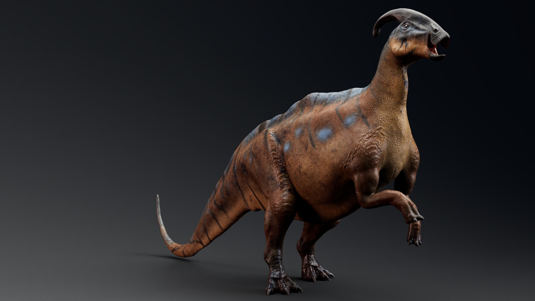 ArtStation - 3D Dino - Parasaurolophus