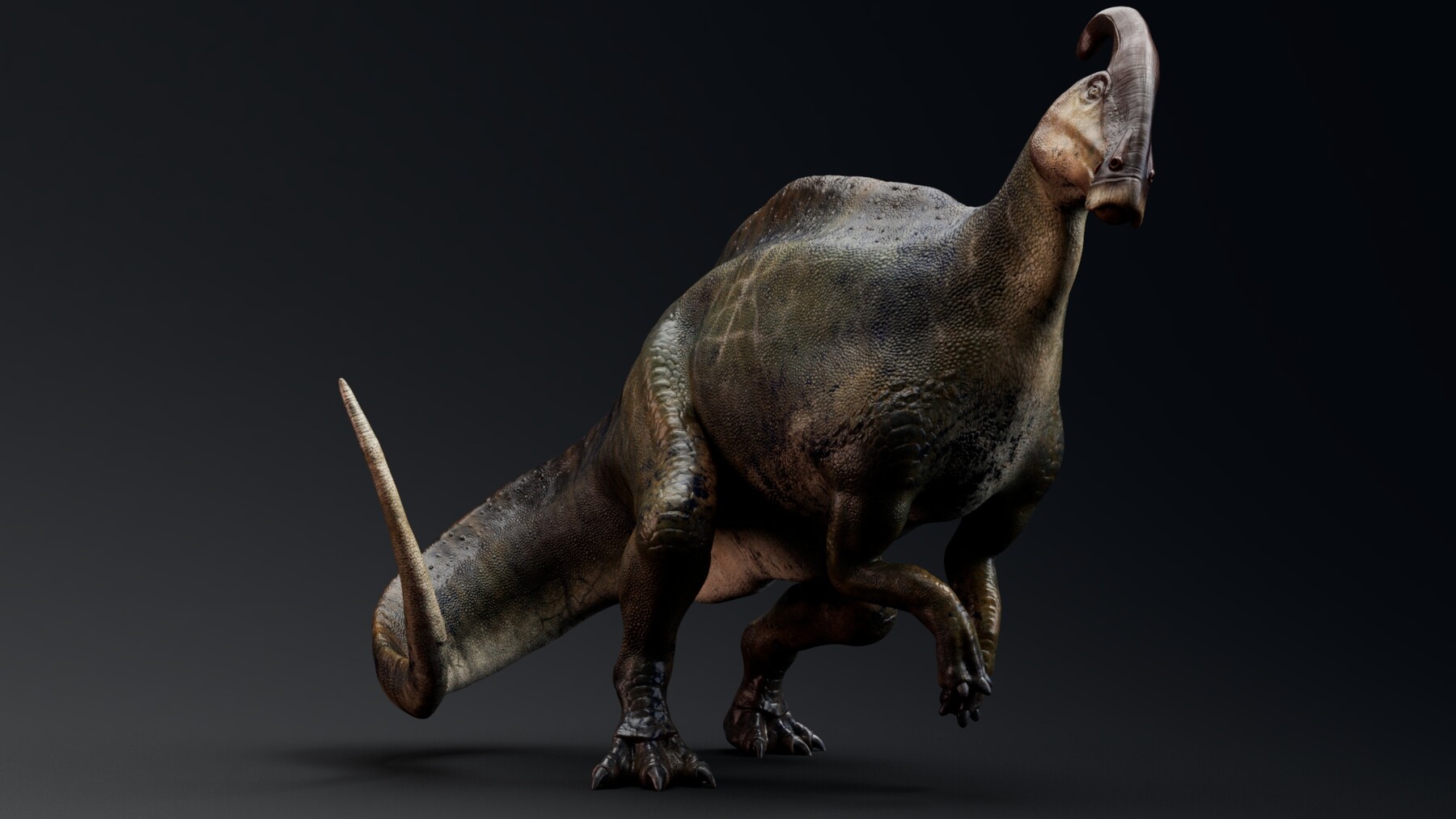 ArtStation - 3D Dino - Parasaurolophus