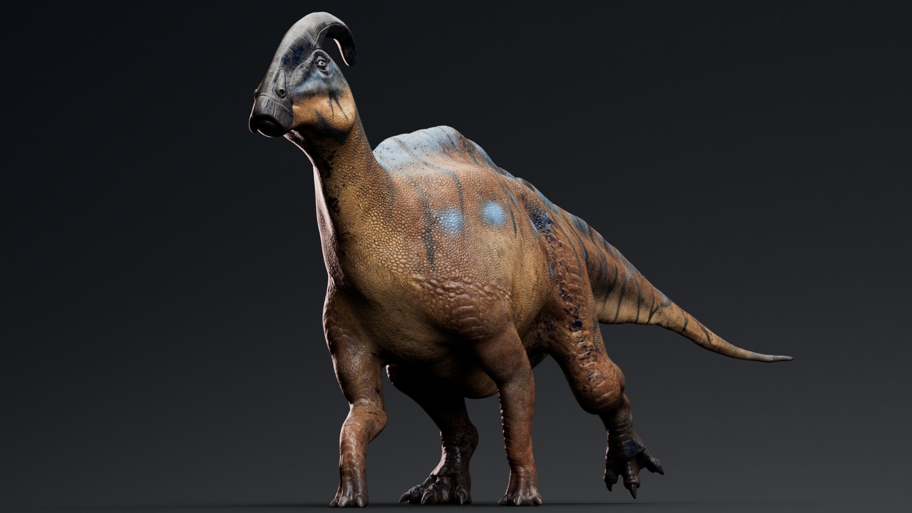 ArtStation - 3D Dino - Parasaurolophus